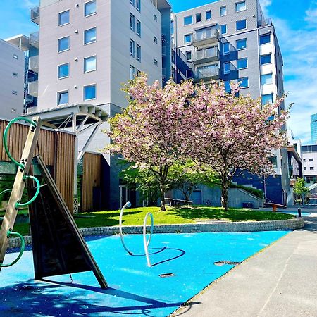 City Center Flat W Roof Top Terrace & Free Parking Oslo Exterior foto